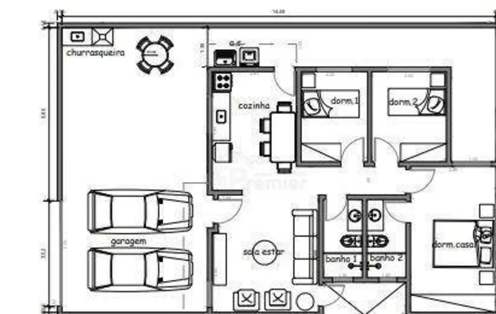 Casa, 3 quartos, 73 m² - Foto 12