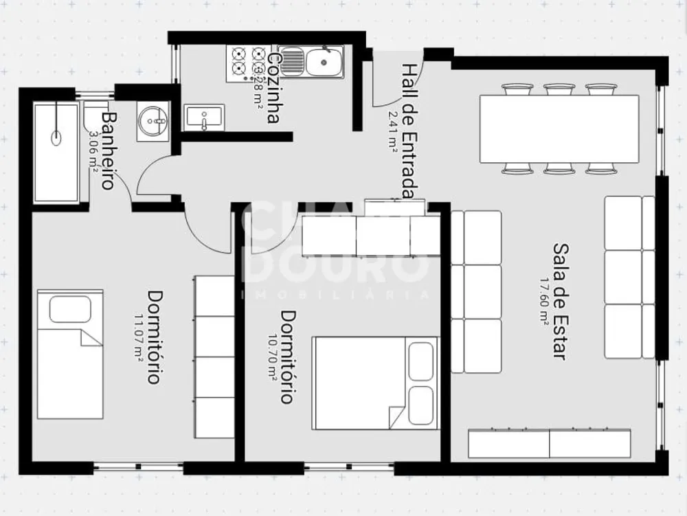 Apartamento, 2 quartos, 51 m² - Foto 2