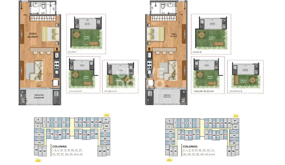 Apartamento, 1 quarto, 46 m² - Foto 11