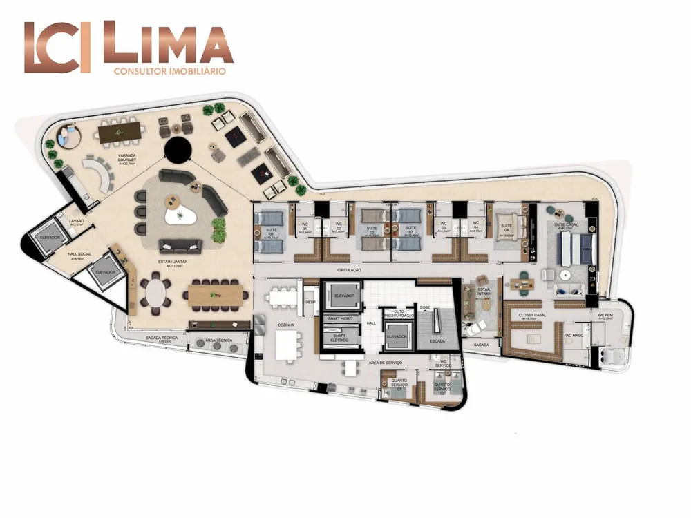 Apartamento, 4 quartos, 604 m² - Foto 11
