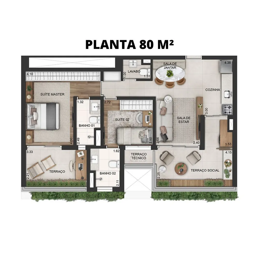 Apartamento, 2 quartos, 80 m² - Foto 16