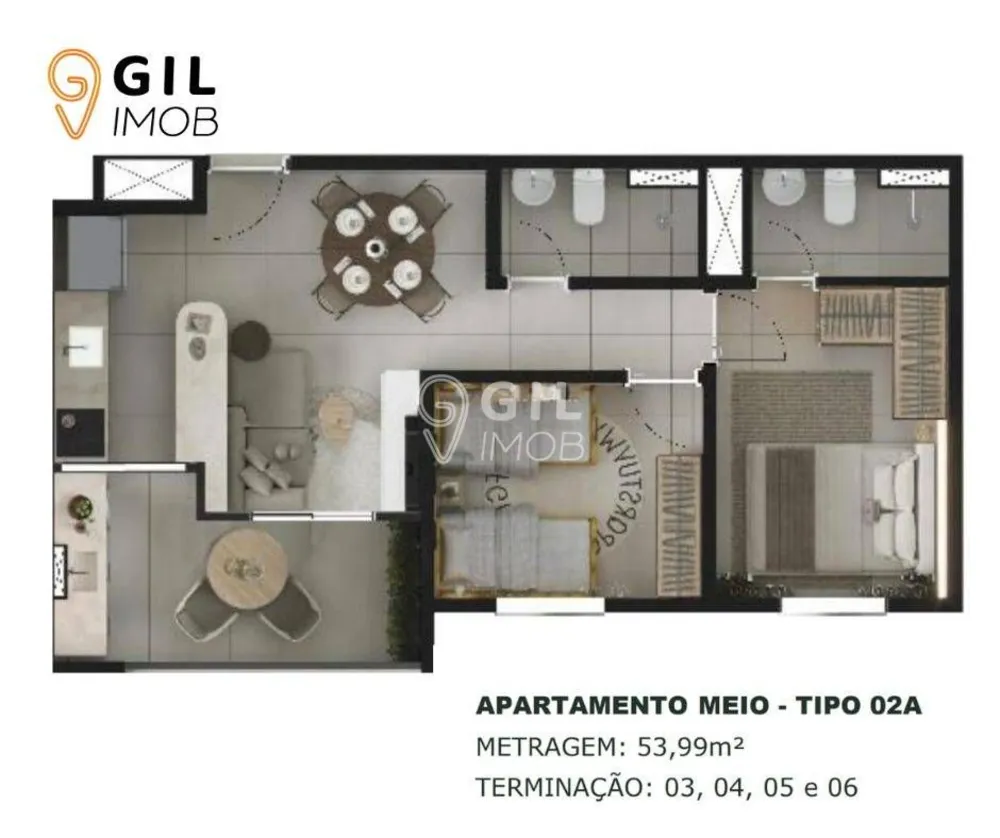 Apartamento, 2 quartos, 51 m² - Foto 5