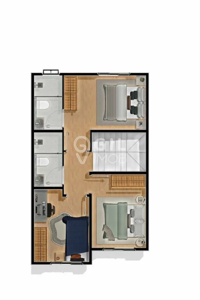Casa de Condomínio, 2 quartos - Foto 4