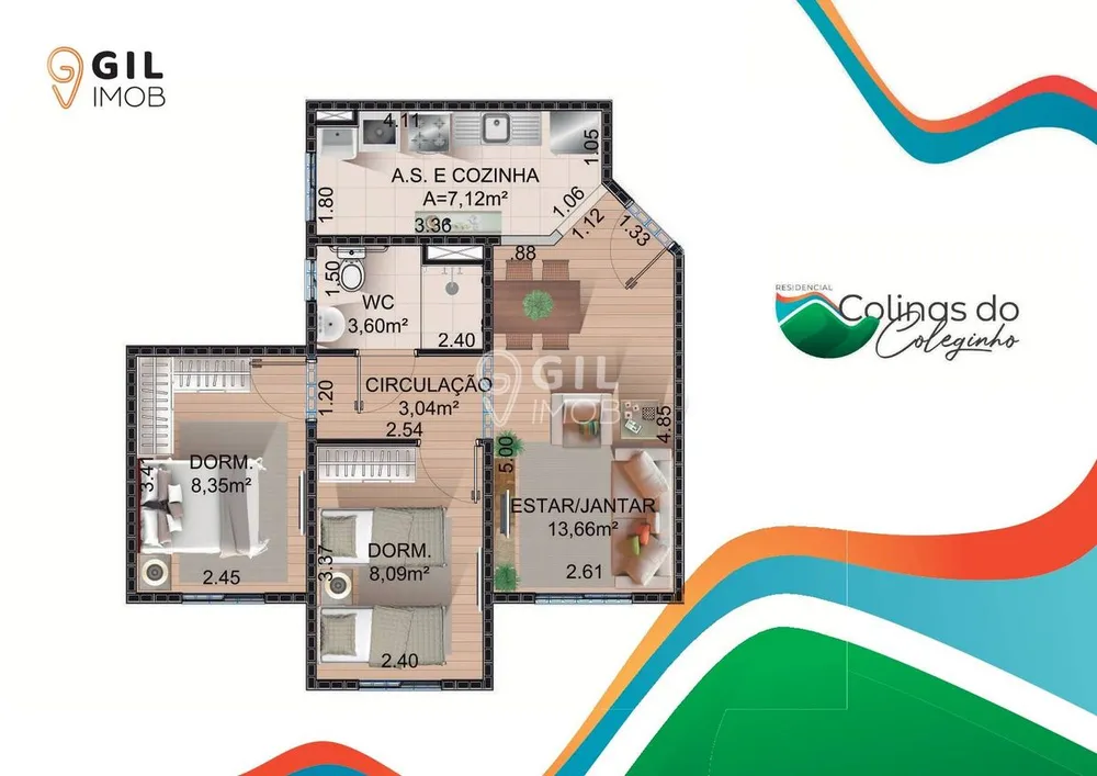 Apartamento, 2 quartos, 50 m² - Foto 15