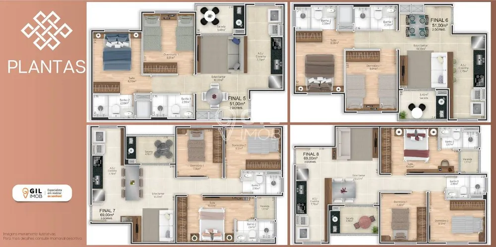 Apartamento, 3 quartos, 69 m² - Foto 9