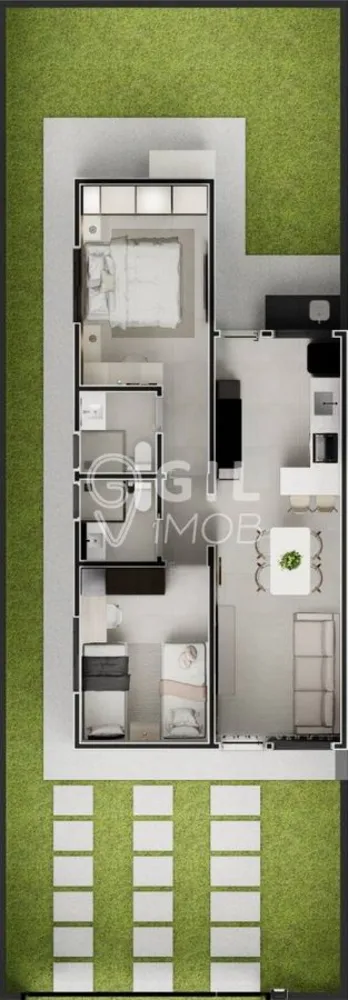 Casa, 2 quartos, 55 m² - Foto 7