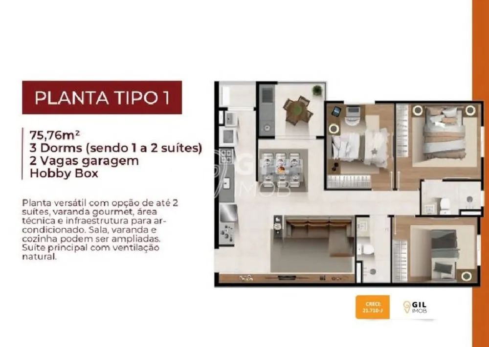 Apartamento, 2 quartos, 58 m² - Foto 11