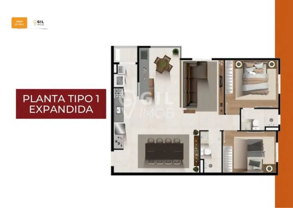 Apartamento, 2 quartos, 58 m² - Foto 12