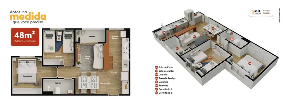Apartamento, 2 quartos, 47 m² - Foto 9