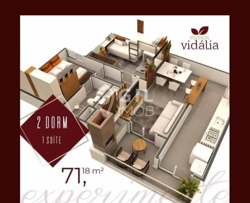 Apartamento, 2 quartos, 71 m² - Foto 1