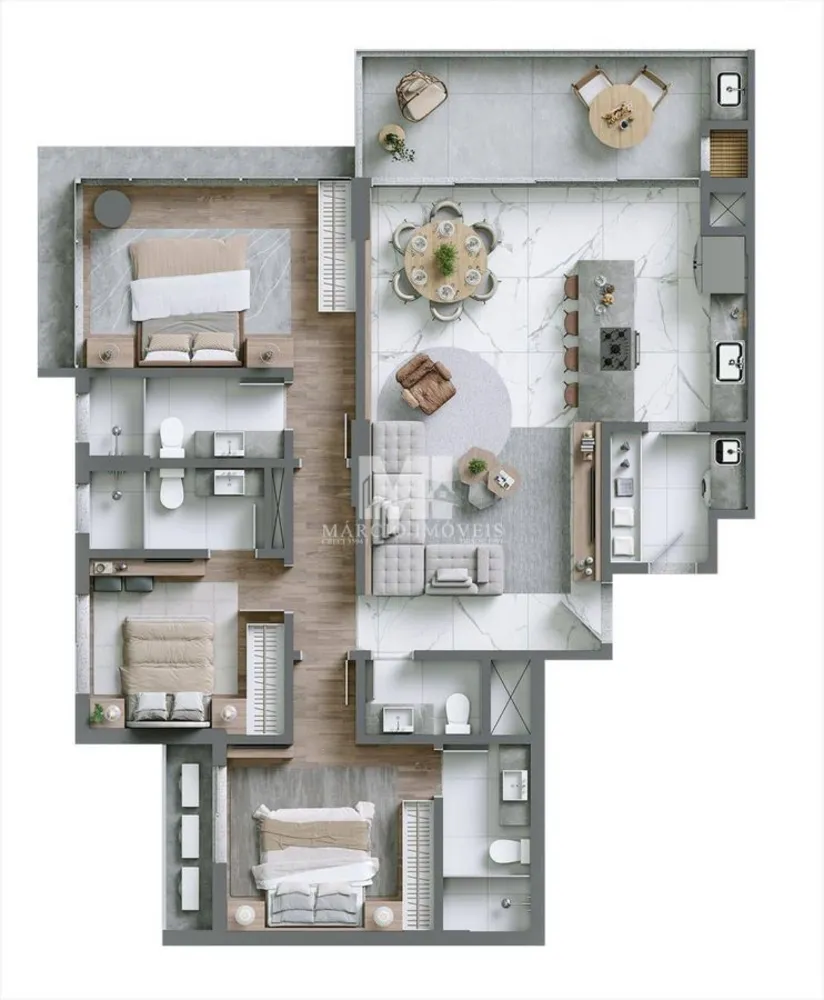 Apartamento, 3 quartos, 100 m² - Foto 14