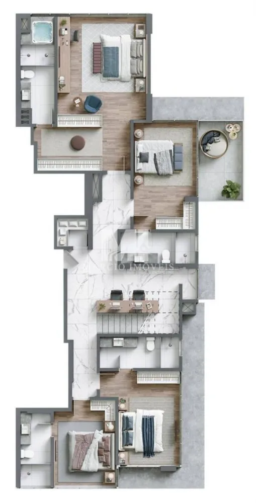 Apartamento, 3 quartos, 100 m² - Foto 9