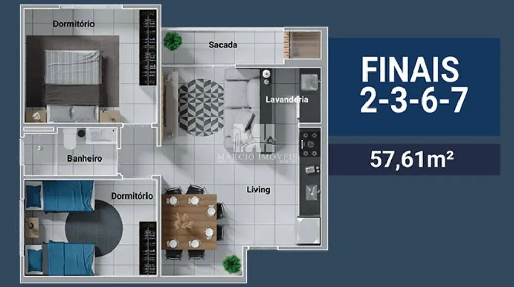 Apartamento, 2 quartos, 58 m² - Foto 16