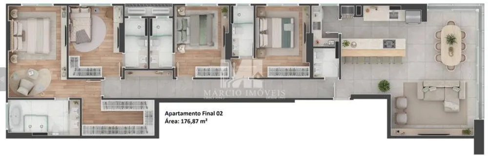Apartamento, 3 quartos, 177 m² - Foto 15