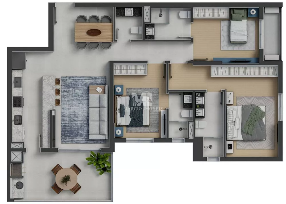 Apartamento, 2 quartos, 86 m² - Foto 4