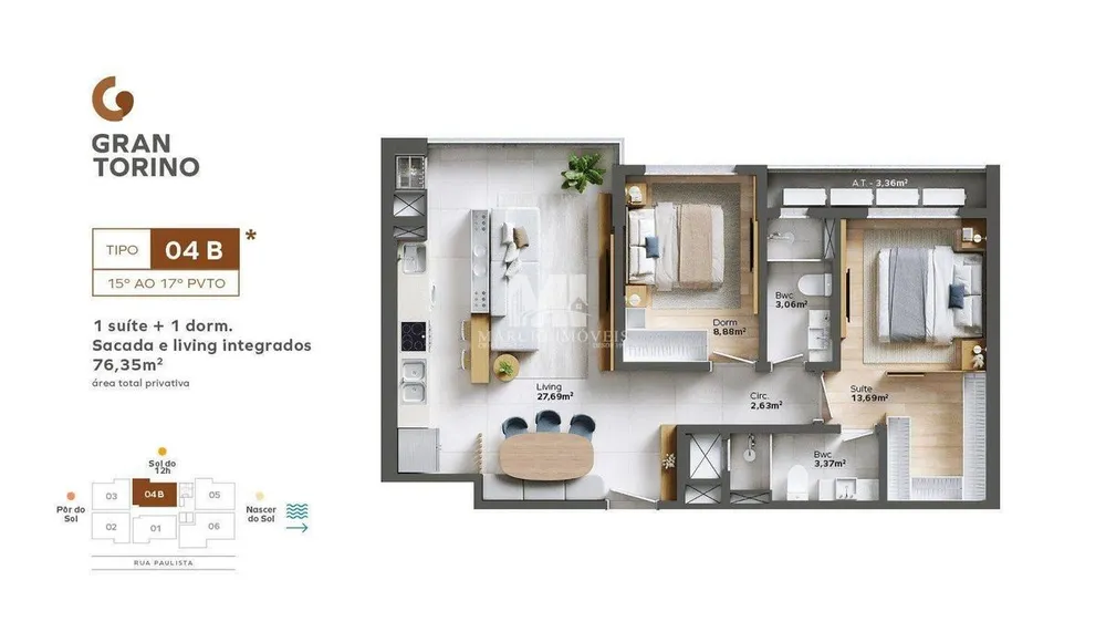 Apartamento, 3 quartos, 77 m² - Foto 10