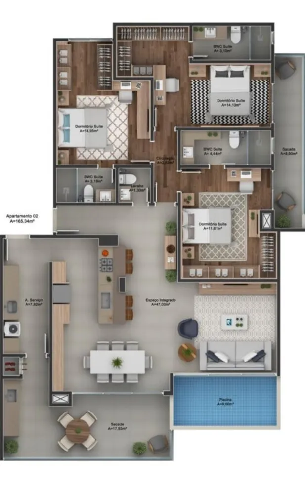 Apartamento, 1 quarto, 51 m² - Foto 4