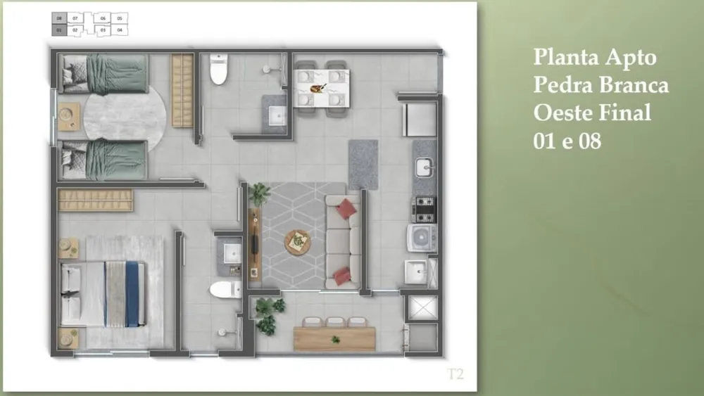 Apartamento, 2 quartos, 52 m² - Foto 8