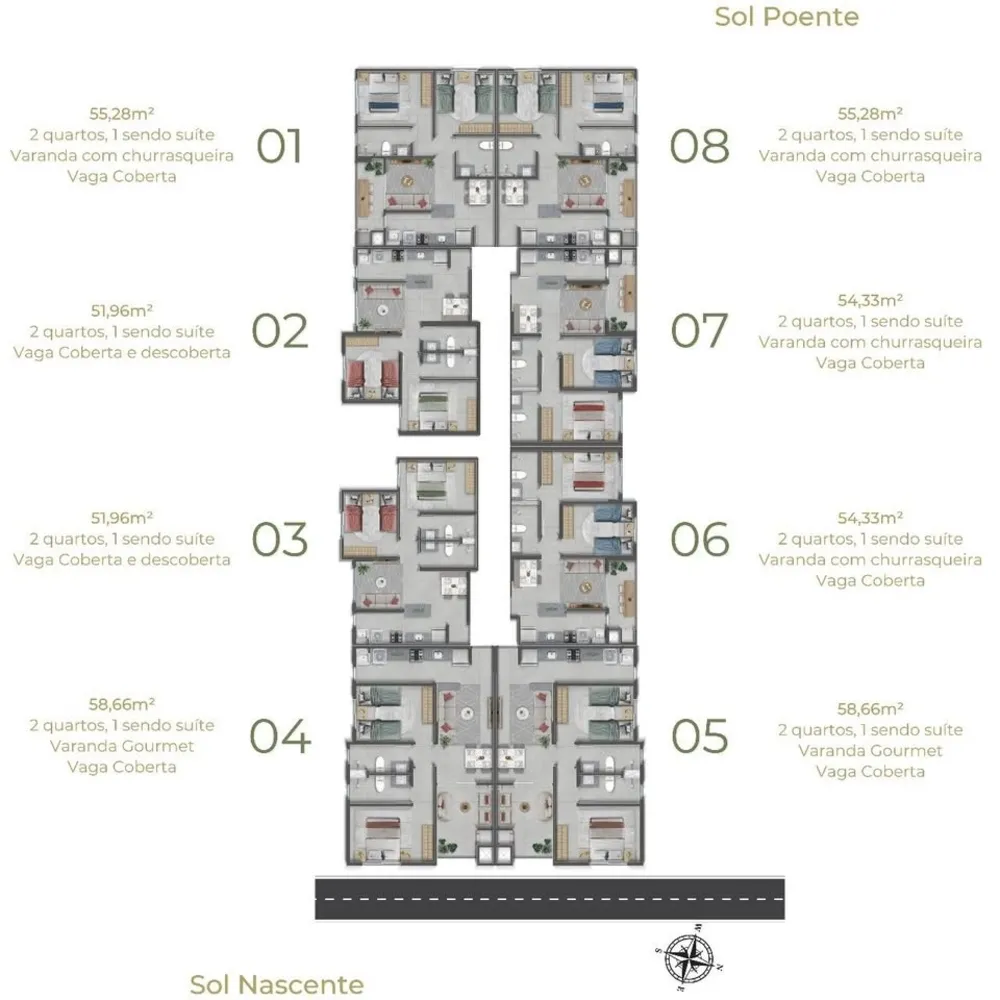 Apartamento, 2 quartos, 52 m² - Foto 6