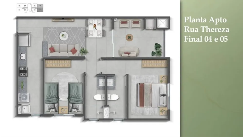 Apartamento, 2 quartos, 52 m² - Foto 7