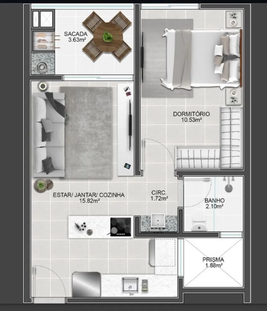 Apartamento, 2 quartos, 64 m² - Foto 6