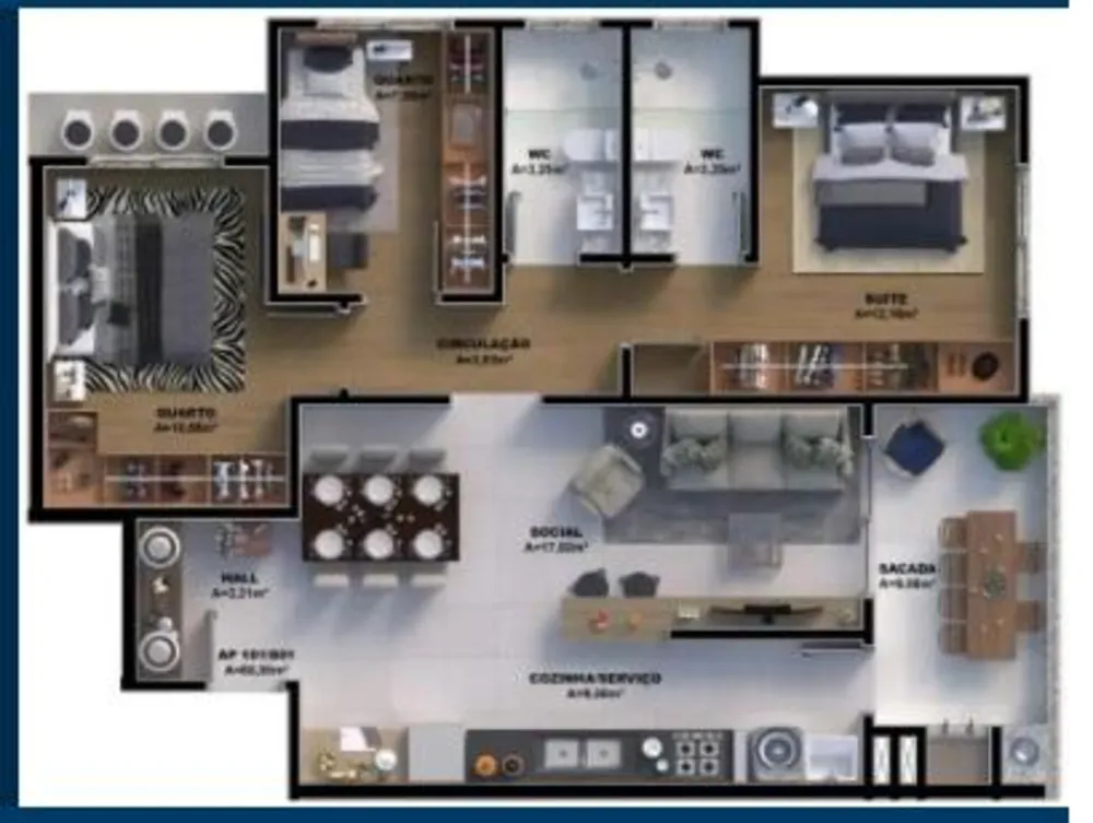 Apartamento, 3 quartos, 89 m² - Foto 3