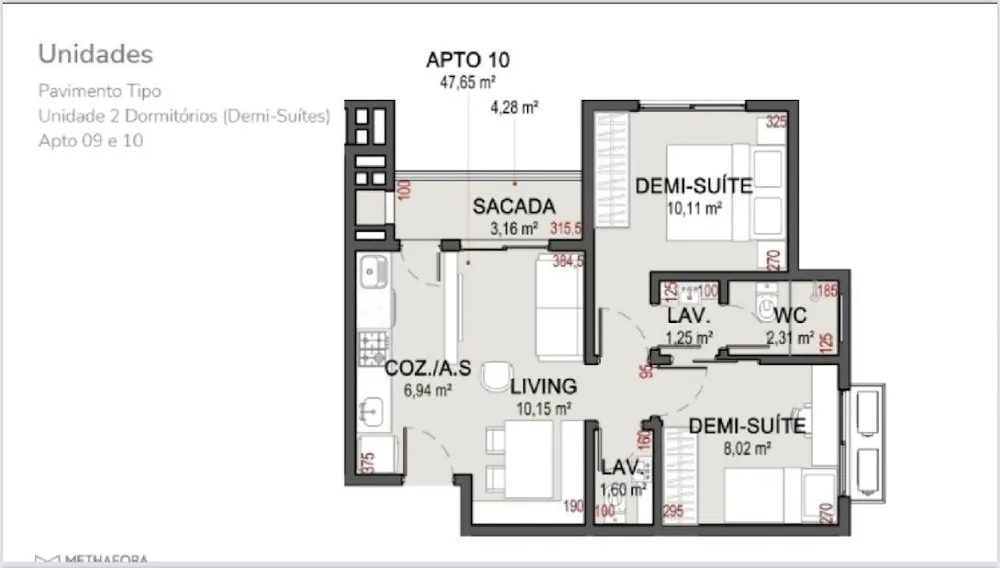 Apartamento, 2 quartos, 54 m² - Foto 2