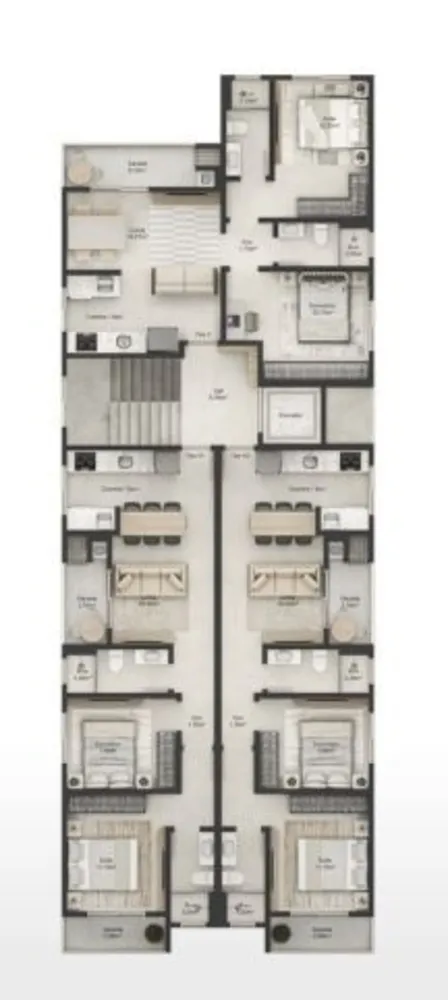 Apartamento, 2 quartos, 65 m² - Foto 2