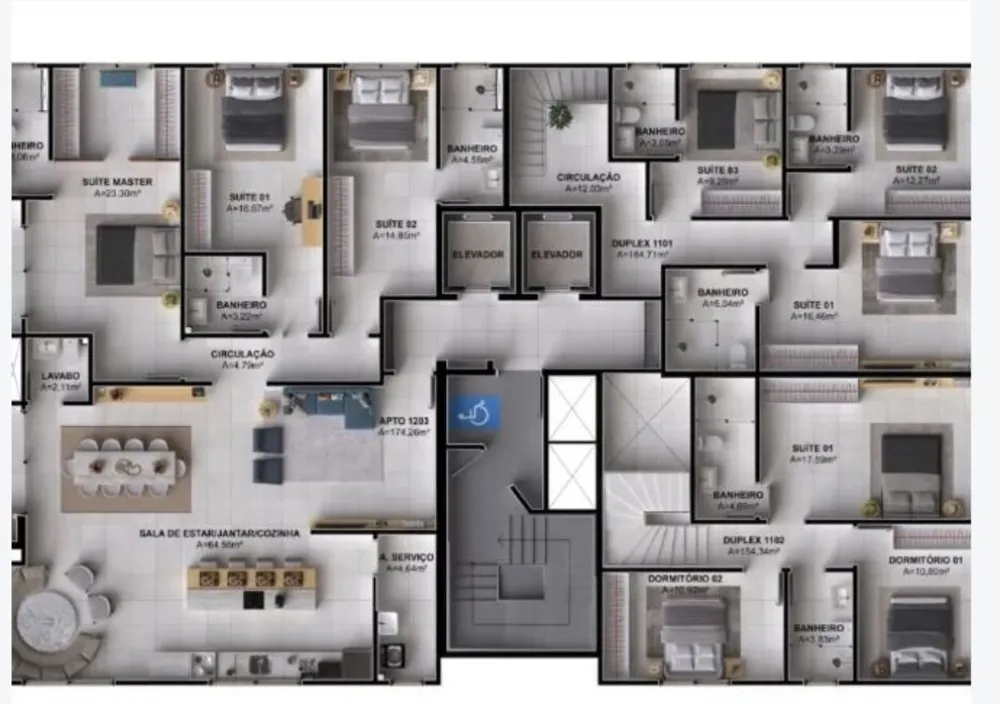Apartamento, 3 quartos, 92 m² - Foto 1