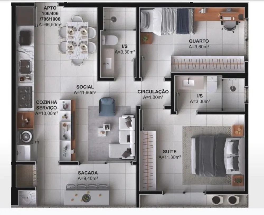 Apartamento, 3 quartos, 103 m² - Foto 15