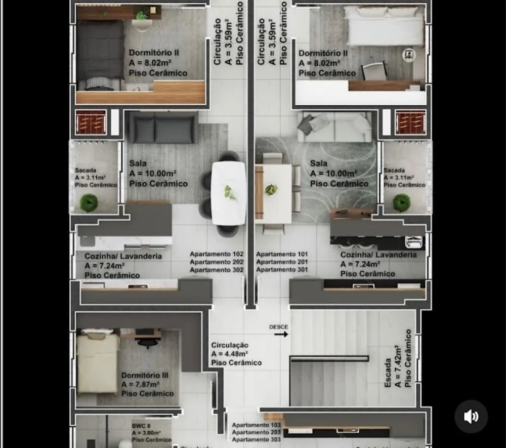 Apartamento, 2 quartos, 60 m² - Foto 2