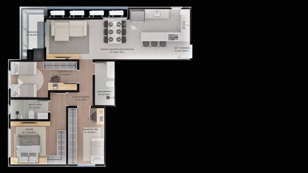 Apartamento, 3 quartos, 87 m² - Foto 4