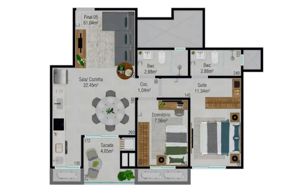 Apartamento, 2 quartos, 64 m² - Foto 18