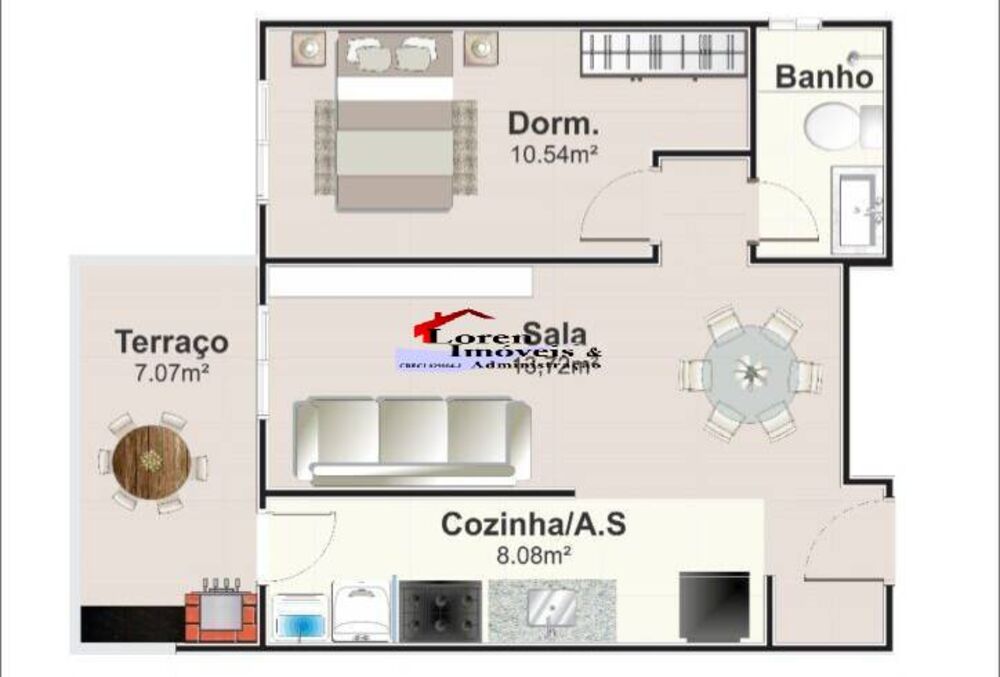Apartamento, 1 quarto, 42 m² - Foto 6