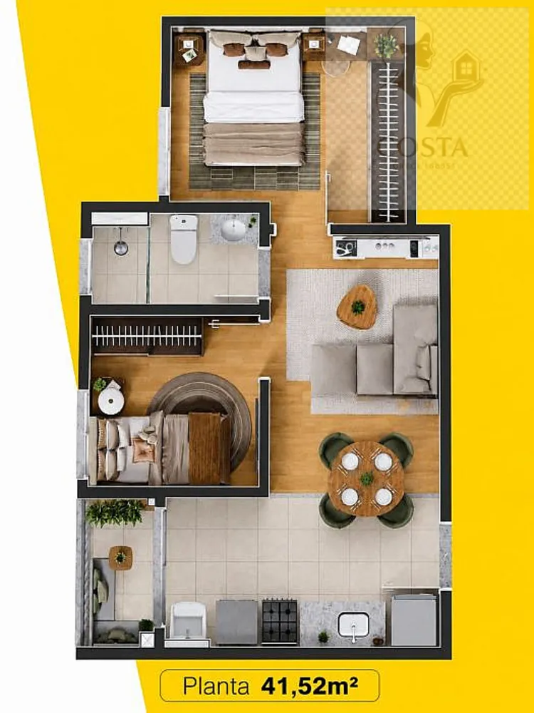 Apartamento, 2 quartos, 41 m² - Foto 7