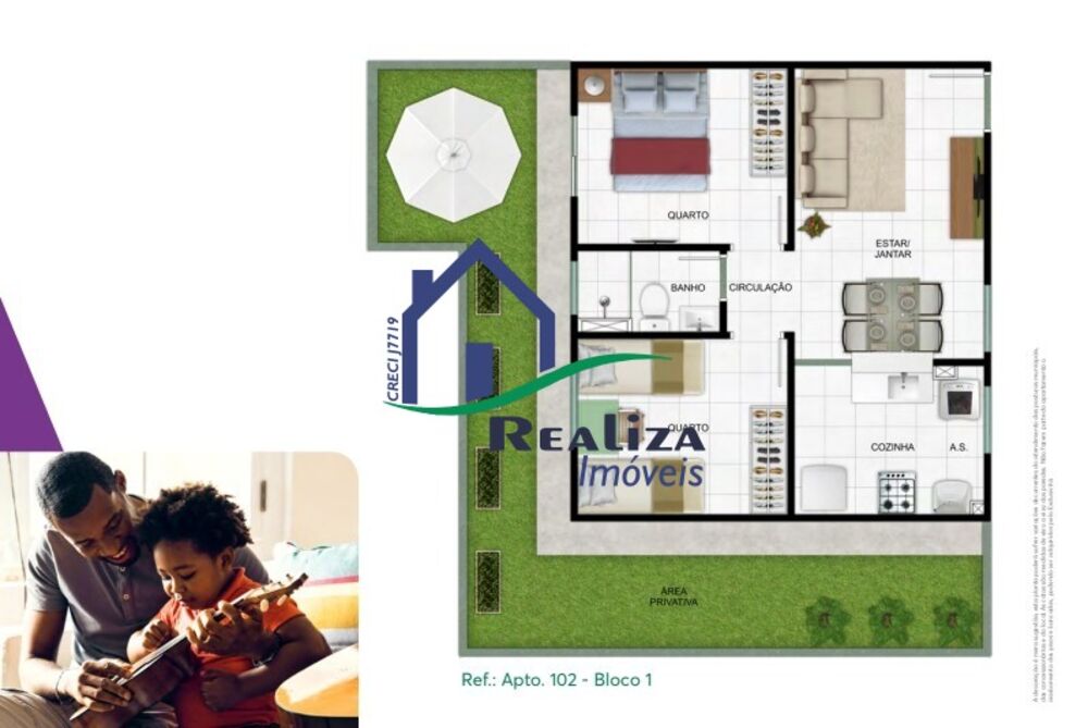 Apartamento à venda com 1 quarto, 41m² - Foto 3