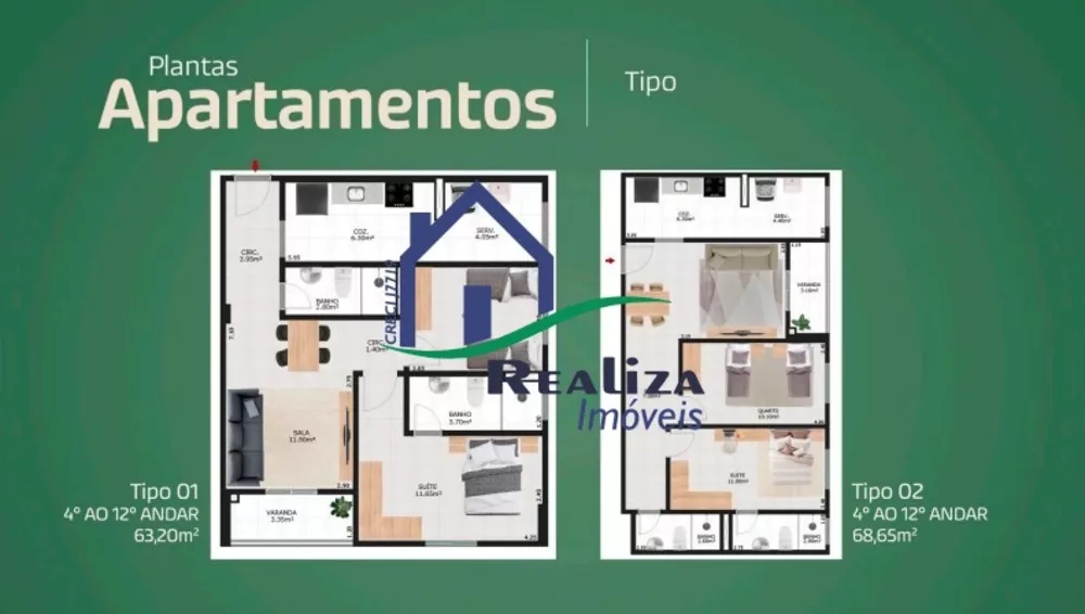 Apartamento, 3 quartos, 62 m² - Foto 12