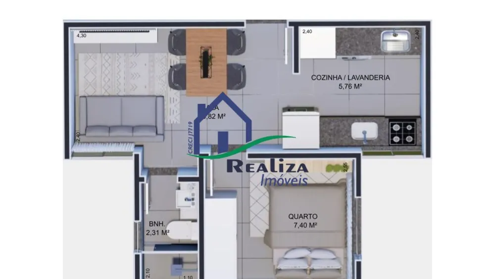 Apartamento, 2 quartos, 38 m² - Foto 19