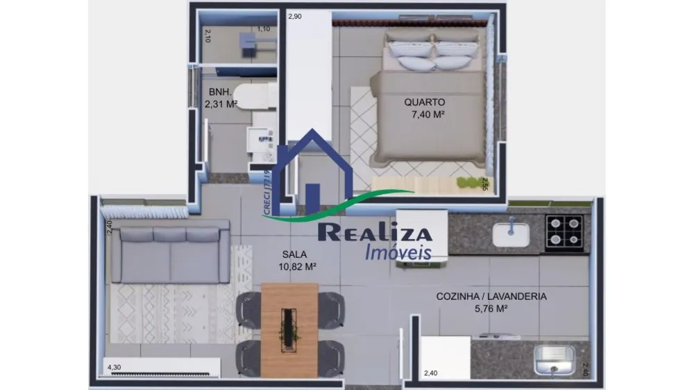 Apartamento, 2 quartos, 38 m² - Foto 14