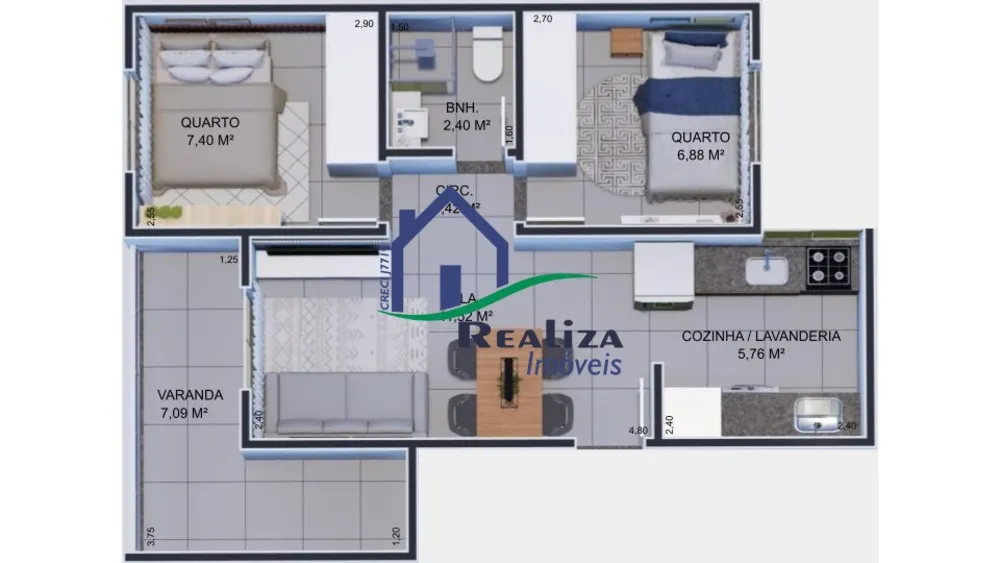 Apartamento, 2 quartos, 38 m² - Foto 15