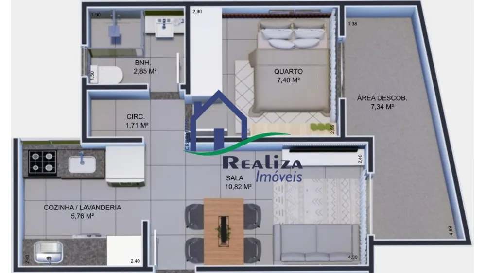 Apartamento, 2 quartos, 38 m² - Foto 18