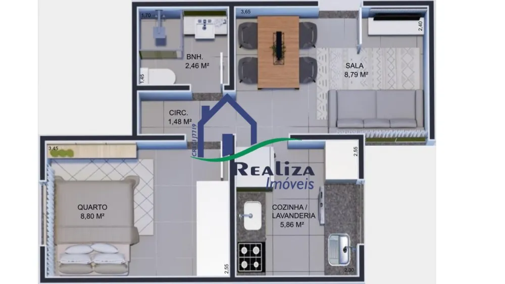 Apartamento, 2 quartos, 38 m² - Foto 17