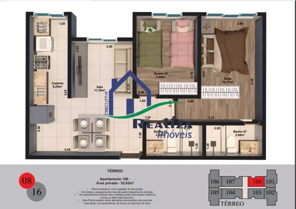 Apartamento, 2 quartos, 52 m² - Foto 10