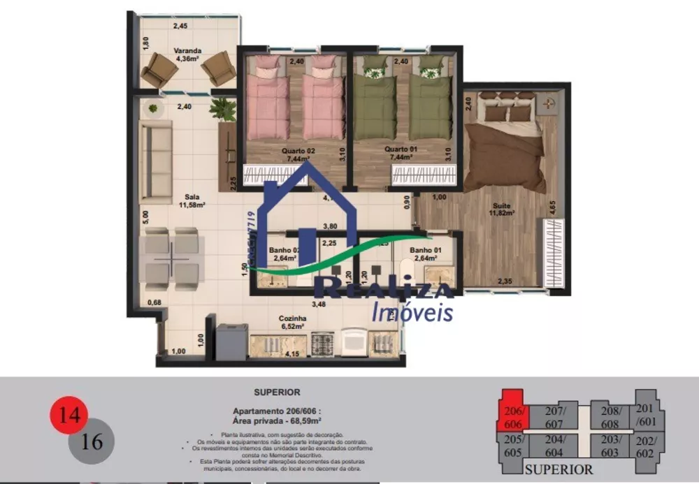Apartamento, 2 quartos, 52 m² - Foto 16