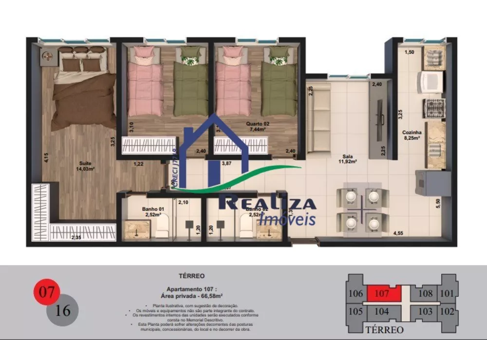 Apartamento, 2 quartos, 52 m² - Foto 9