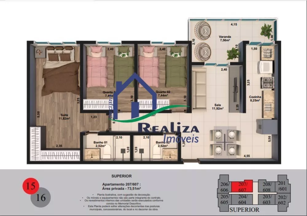 Apartamento, 2 quartos, 52 m² - Foto 17