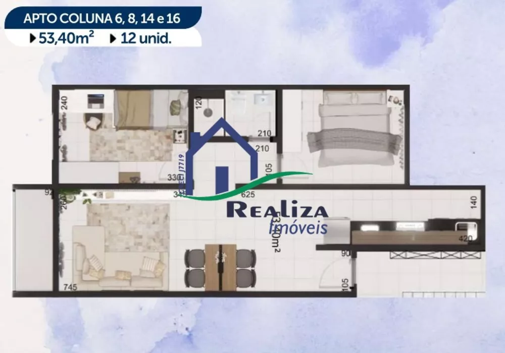 Apartamento, 2 quartos, 53 m² - Foto 12