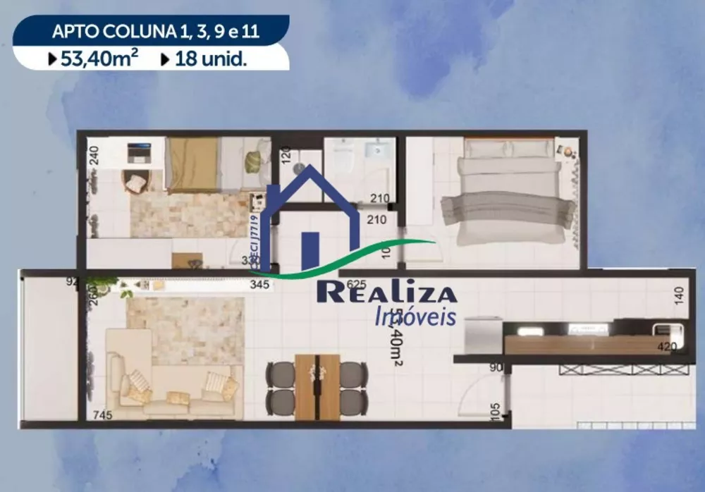 Apartamento, 2 quartos, 53 m² - Foto 10