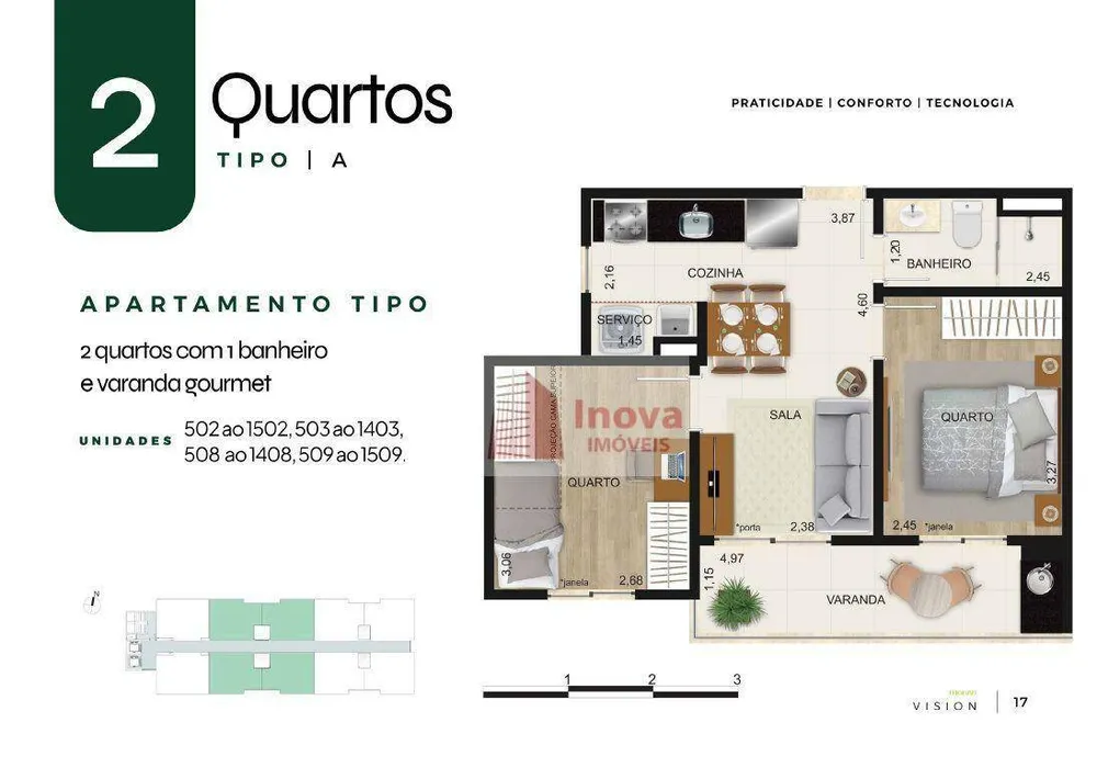 Apartamento, 2 quartos, 48 m² - Foto 11
