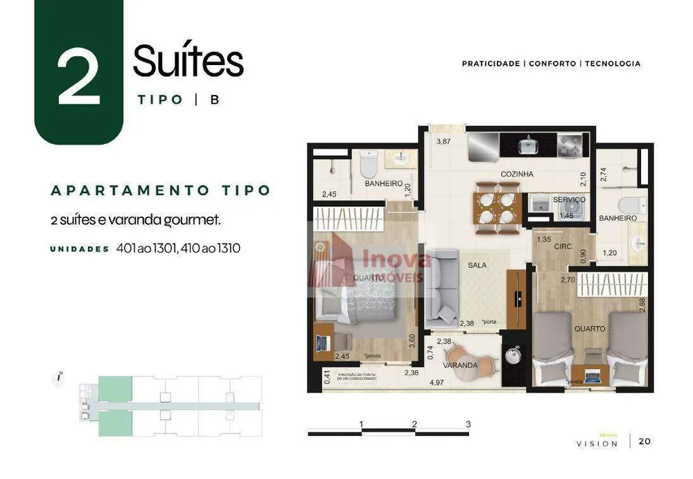 Apartamento, 2 quartos, 48 m² - Foto 12